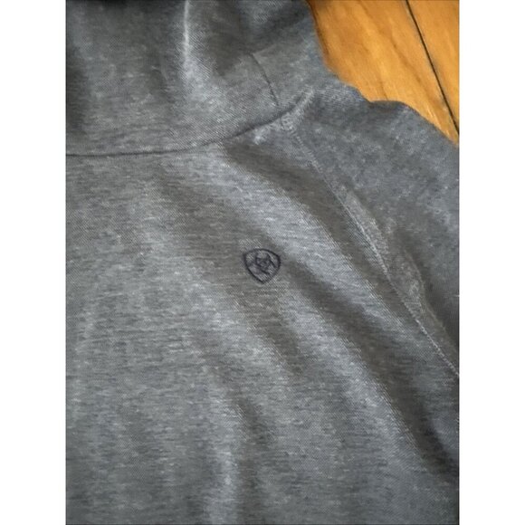 Ariat Tek Women's Canny Top Long Sleeve Funnel Neck Grey Size S - Picture 3 of 7